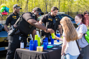 Deputies share gifts with community members